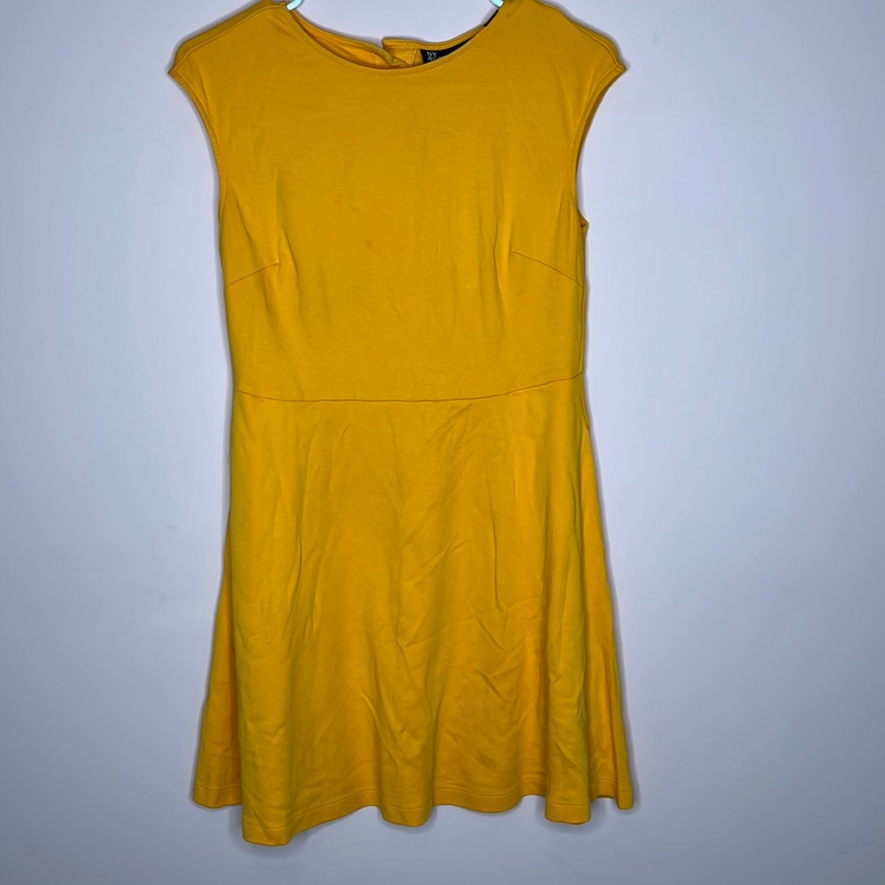 New York and Company Golden Yellow Mini Dress